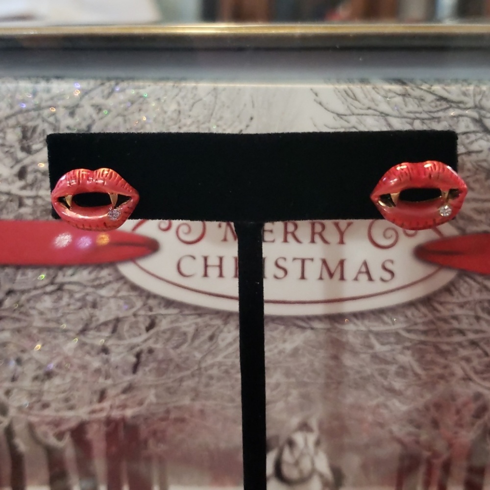 Bite me betsey Johnson studs